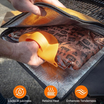 Insulated, Waterproof & Reusable Thermal BBQ Blanket for Resting Cooked Meats