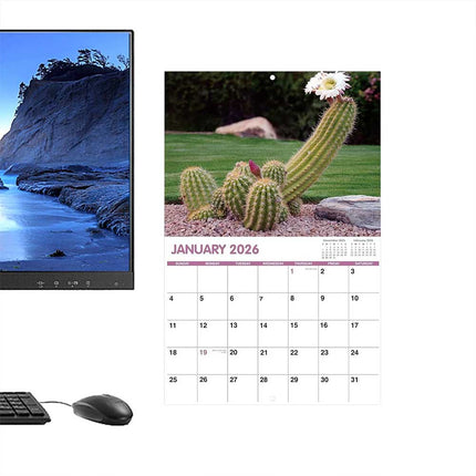 Month-to-View 2026 Wall Calendar, Nature's D*ck Pics Gag Gift