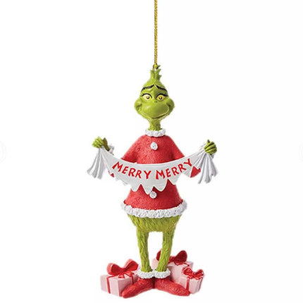 2D Merry Christmas Greenckes Decorations Christmas tree hangings 6x