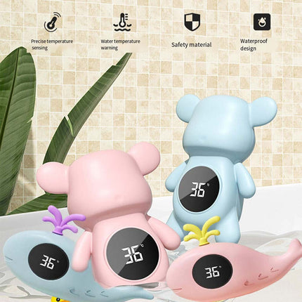 Infant Bath Tub Water Temperature Tester Cute Animal Shape LCD Thermometer Toy