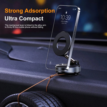 Electric Vacuum Magnetic Suction Cup Car Phone Holder Stand Mount 360° Rotation