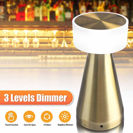 Touch Led Table Lamp Rechargeable Desk Lamp Night Light For Restaurant Hotel Bar