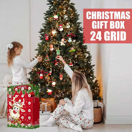 Advent Calendar Kids Christmas Calendar with Hanging Toys 24pcs