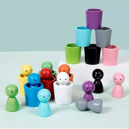 Color Sorting Cups, Matching Game Creative Play Early Educational for Party