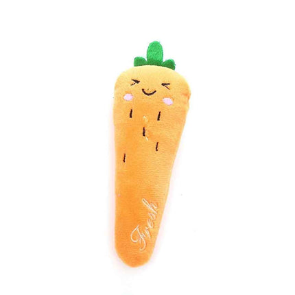 5Pcs Catnip Cat Toys Soft Plush Teeth Grinding Interactive Sound Play Toys