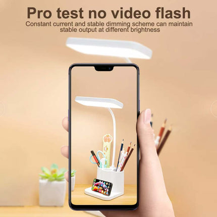 LED Desk Light Dimmable Touch Sensor Table Bedside Reading Lamp USB Rechargeable