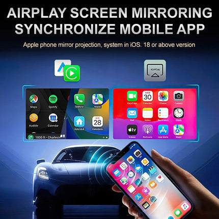 3 in 1 Wireless iOS CarPlay Android Auto Mirror Adapter, BT5.0 USB Plug & Play Car Adapter
