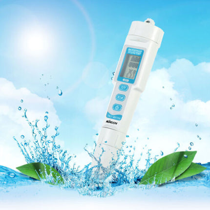 3 in 1 Water Quality Tester Monitor Pen Type pH & EC & TEMP Meter Acidometer AU