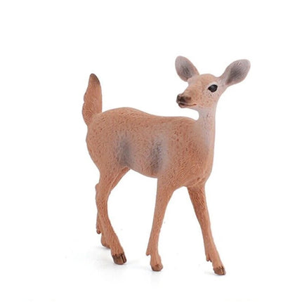 6pcs/Set Woodland Animal Figures – Deer Fox Rabbit Squirrel Ornaments