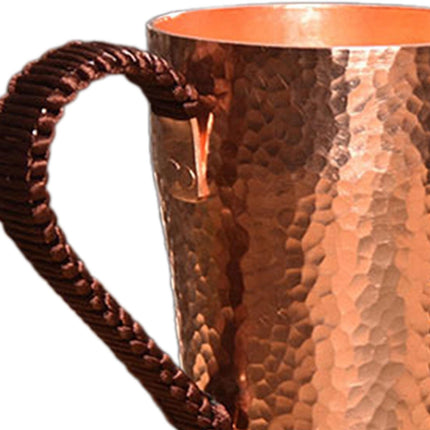 400ml Copper Moscow Mule Mug, Multipurpose Tea Coffee Cup for Hot & Cold Drinks