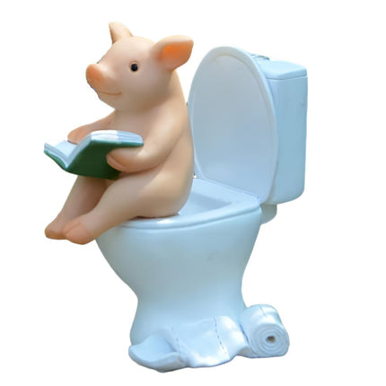 Mini Landscape Figurine Cute Pig Statue Desktop Decoration Miniature Resin Craft