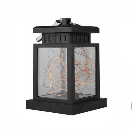 LED Solar Powered Hanging Lantern Lights Waterproof Outdoor Garden Table Lamp