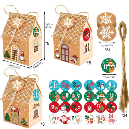 24Pcs Festive Christmas Small Gift Boxes: Cute Candy Boxes & Jewellery Cases, Ideal for Party Favors & Christmas Celebrations