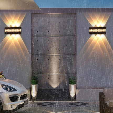 IP65 Waterproof LED Wall Light, 10W Modern Up/Down Sconce for Indoor Outdoor Use