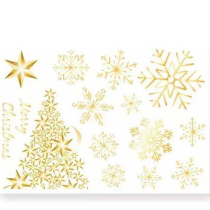 2PCS Christmas 2025 Christmas Sticker Christmas Tree Window Decal Home