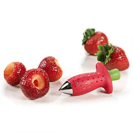 Strawberry Slicer Cutter Strawberry Corer Huller, Fruit Leaf Stem Remover Tool for Kitchen