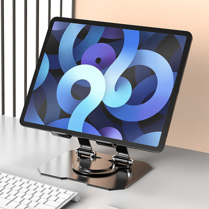 Portable Metal Desktop Swivel Tablet Stand Holder Laptop Riser for iPad/Pro/Air