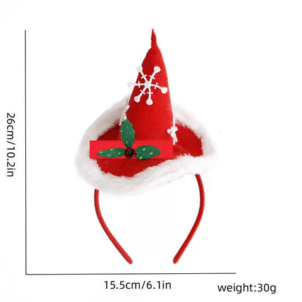 Christmas Elf‑Hat Headband with Santa Legs Ornament, Festive Party Headwear Decoration