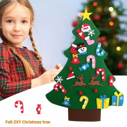 Artificial Felt Christmas Tree DIY 3D Wall Hanging Ornaments Pendant Home Decor
