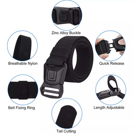 Quick Release Tactical Waist Belt for Men