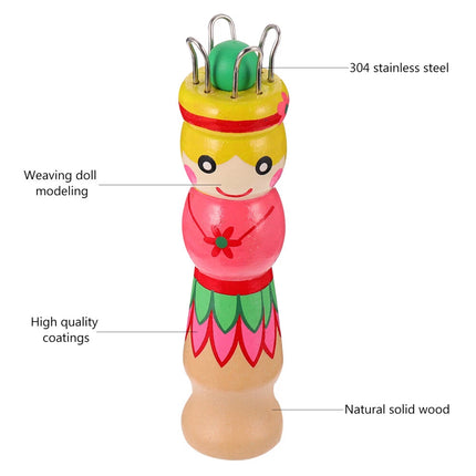 Large Dolly Bobbin French Knitting Knitter Fun Educational Threading Toy for Beginners