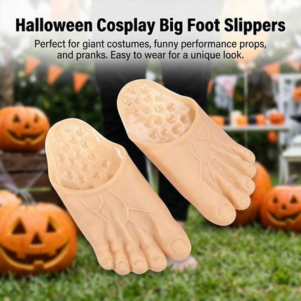 Giant Foot Slippers, Funny Costume Prop Slippers with Non-Slip Sole, One Size Universal Fit
