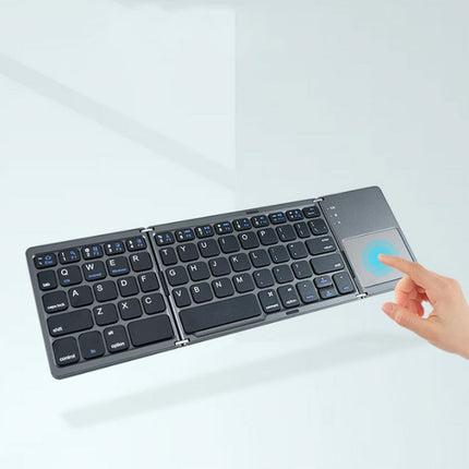 Bluetooth Wireless Keyboard Threefold Touchpad for iPad iPhone Android Windows