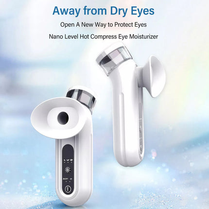 Eye Mist Sprayer White Nano Mist Sprayer Hot Compress Moisturizing Rechargeable