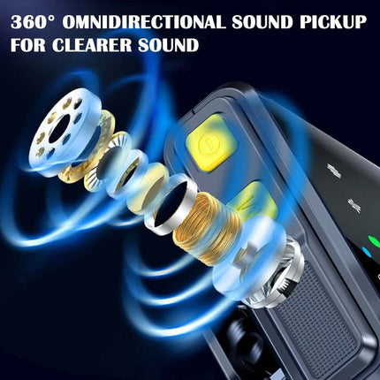 Dual Wireless Lavalier Microphone, Plug & Play Lapel Mic for iPhone & Android
