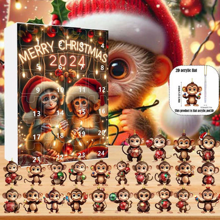2D Christmas Ornaments 2024 Christmas Holiday Advent Calendar Christmas Tree