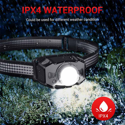 90000LM Sensor LED Headlamp Head Torch Rechargeable Zoom Headlight Light Lamp