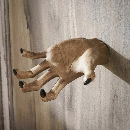 Scary Resin Hand‑Claw Wall Pendant, Halloween Art Craft Party Decoration Ornament