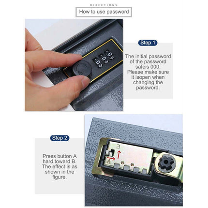 18cm Combination Lock Book Safe Hidden Secret Storage Box