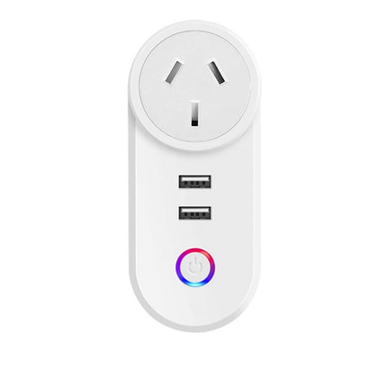 WiFi Smart Socket, Dual Plug Home Outlet Adaptor, Works with Alexa & Google Home