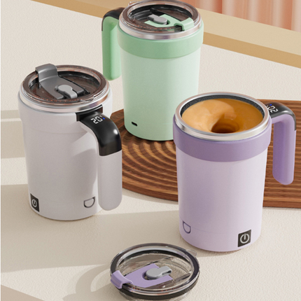 Automatic Magnetic Stirring Cup Rechargeable Stainless Steel Self Mixing Coffee Mug