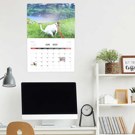 2026 Funny Dog Pooping Wall Calendar, Hilarious Canine Pooping Scenes in Beautiful Places