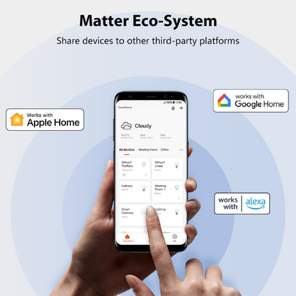 Smart Door Window Sensor, Matter Thread WiFi Magnetic Alarm with Phone Alert