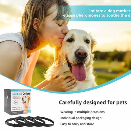 Calming Collar for Dogs/Cats 4 Packs Pet Pheromone Collars Dog Cat Calming Collar