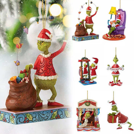2D Merry Christmas Greenckes Decorations Christmas tree hangings 6x