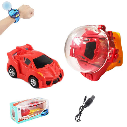 Car Model Toy Watch Remote Control Boys Mini Car Cartoon Car Analog Watch Gift