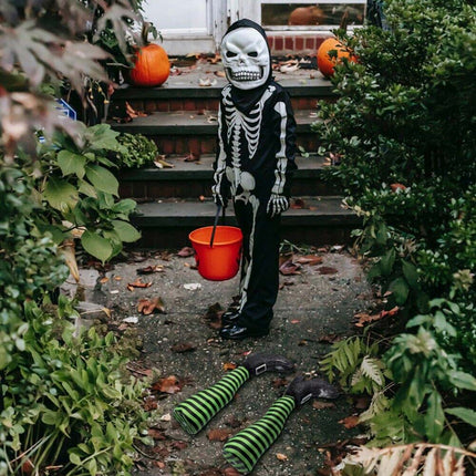 1‑Piece Halloween Witch Leg Prosthetic Ornament, Outdoor Yard Party Decor Prop