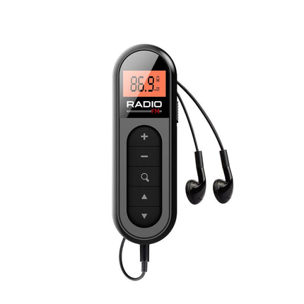 Rechargeable Mini FM Radio Portable Clip On Design for Racing Tour Guide Outdoor Use