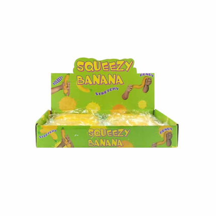 2PCS BANANA STRESS TOY SQUISHY Squeeze Ball Relief Kids Gift opp