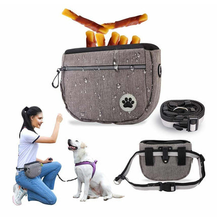 Dog Treat Training Pouch Pet Training Bag Large Capacity Puppy Snacks Waist Bag