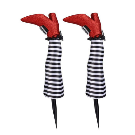 1‑Piece Halloween Witch Leg Prosthetic Ornament, Outdoor Yard Party Decor Prop