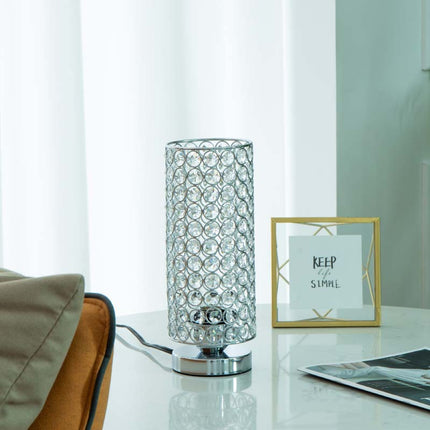 Crystal Bedroom Nightstand Light Bedside Table Lamp Home Decor Desktop Lamp
