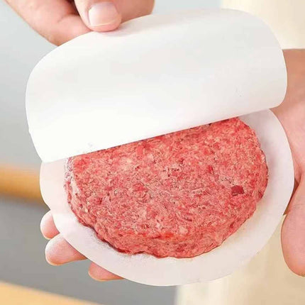 100 Pcs Non-Stick Wax Discs 12cm Round Hamburger Patty Wax Papers