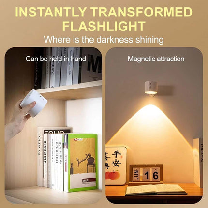 Rechargeable LED Wall Sconce Light, Magnetic Wall Mounted Night Lamp with Remote Control
