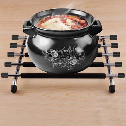 Stainless Steel Kitchen Trivet - Heat-Resistant Worktop Saver for Hot Pots & Pans