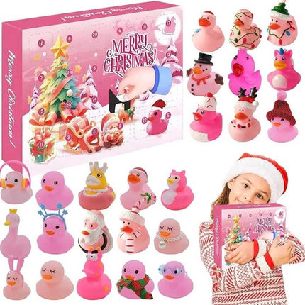 Christmas Countdown Calendar Pink Duckling Daily Surprise Blind Box Christmas Arrival Calendar